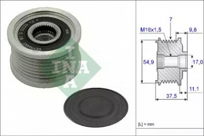 WILMINK GROUP wg1253804 -  Механизм свободного хода генератора